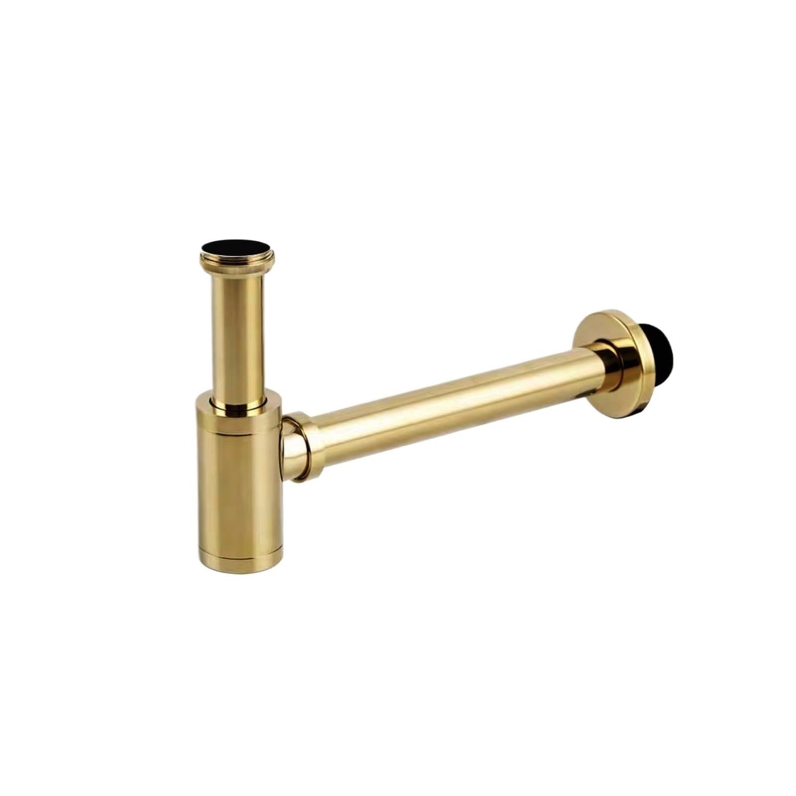 Xiehya Golden Bottle 1 Pcs Bathroom Bottle Trap Siphon Sink Drain Pipe Fixture Black Brushed Chrome Pop Stopper For Home For Diy Tools(Golden Bottle)