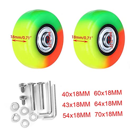 VILLCASE 10 Conjuntos De Bagagem Roda Universal Rodízio Giratório Rodas Acessórios De Bagagem Rodas