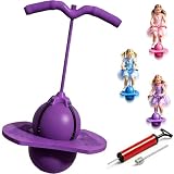 Aicerous 2026 Neu Pogo Sprungball, Pogo Ball, Hüpfball mit Griff, ideal für Kinder und Erwachsene (Purple)