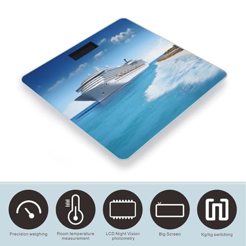 Balanza Digital de Baño Seaside Cruise Ship 400lb capacidad miniatura 3