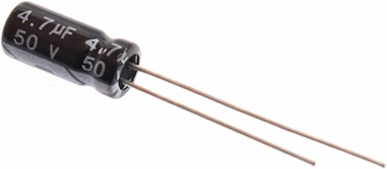 50PCS Aluminum Electrolytic Capacitors 16V 25V 50V 1UF 2.2UF 3.3UF 4.7UF 10UF 22UF 33UF 47UF 100UF 220UF 330UF 470UF(25V 47UF 5x7)