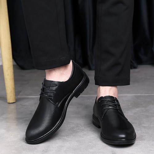 Men's Classic Lace-up Formal Oxford Shoes Business Fashion Pointed Toe Lace Up Dress Formal Shoes Modern Wedding Office Work Tuxedo Derby Shoes2