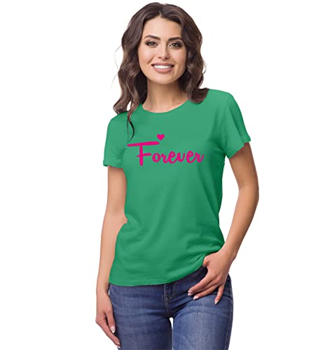 Image of Hangout Hub Hangout-Hub-NP18 Men's & Women's Round Neck T-Shirt-Together Forever | Always Protec Trust King Queen-Pack of 2-Couple T-Shirts