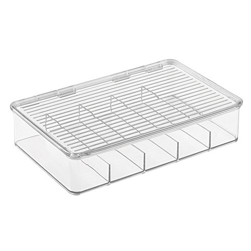 InterDesign Linus - Stackable Drawer Organizer for Glasses - Clear - 10.75 x 7.25 x 2.5 inches
