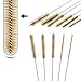 10 Pcs Brass Wire Tube Brushes 11'' Tube Cleaning Brush Stainless Steel Wire Bottle Brushes Long-Handle Wires Bristle Cleaner Bore Brush for Tubes Cylinders Bottle Auto Parts