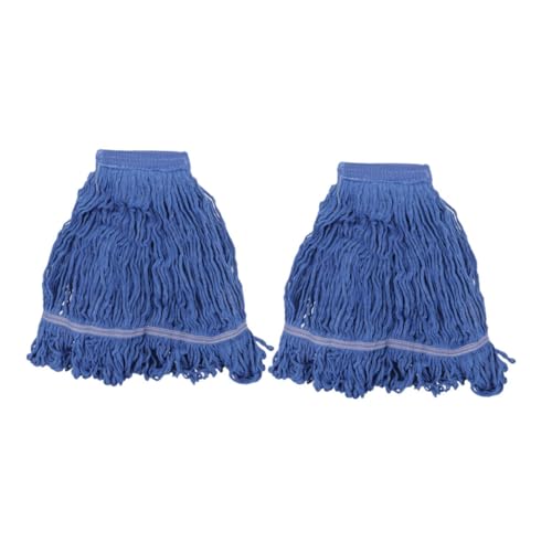Happyyami 2pcs Heavy Duty Cleaning Mop Replacement Tile Cloth Mop Refill for Commercial Use Easy Installation Fit for All Floor Types