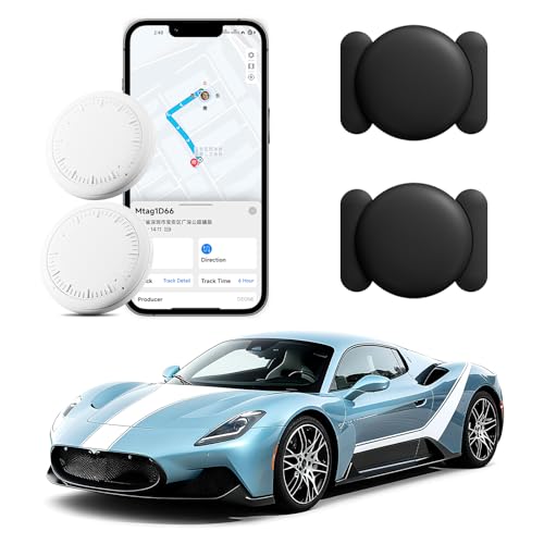 Image of GPS Tracker for Vehicles,Mini Hidden Car Tracker with Magnetic Case,No Monthly Fee Real Time GPS Car Tracker Compatible with iOS & Android -Black,2PCS