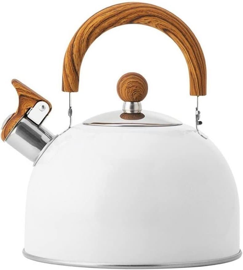 Tetera Tipo Cocinas Hervidor De Agua Con Silbato 2,5 L, Tetera Acero Inoxidable Para Estufa Gas Compatible Hervir, Cocina Inducción Calentar Agua Té