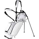 Sun Mountain Men's Eclipse 2.5 Lightweight Stand Golf Bag 4-Way Top - 2025 Model, White-Black