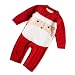 SOIMISS Baby Weihnachten Santa Strampler Baby Hässlichen Pullover Stricken Babykleidung Overall Baby Winter Strampler Santa Kostüm Weihnachten Cosplay Zubehör Geschenke (Rot)