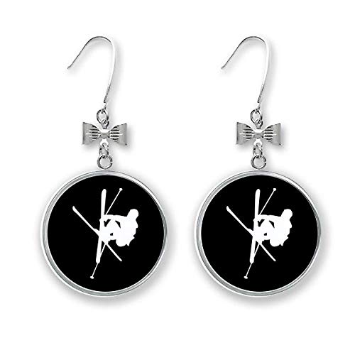 Boucles d'oreilles nœud skateboard noir cadeau idéal anniversaire