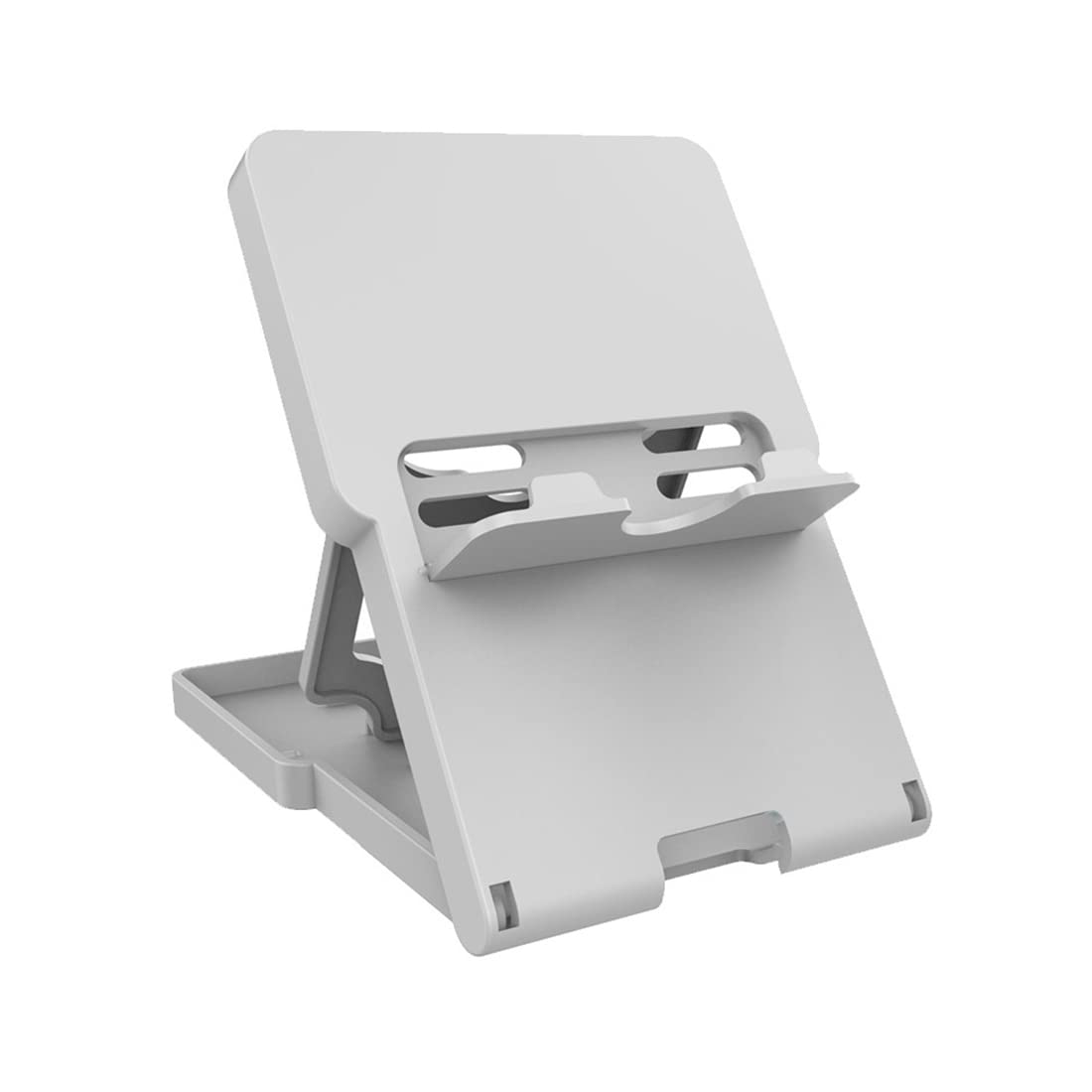 DNMH supporto regolabile,Supporto regolabile compatibile con Nintendo Switch,pieghevole compatto,supporto Con 15 metodi di regolazione,per console Switch(Bianco)
