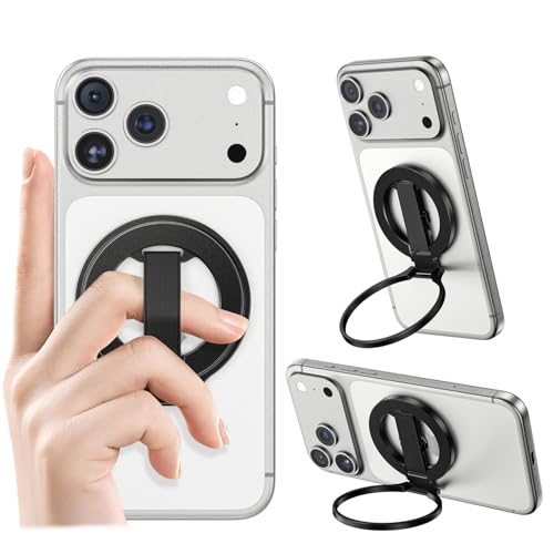 ALAFLY (AtC) MagSafeΉgѓdbObvX^h tBK[Xgbvt O\ȎCOz_[ LbNX^h[v iPhone 17/16/15/14/13/12V[Yp ubN