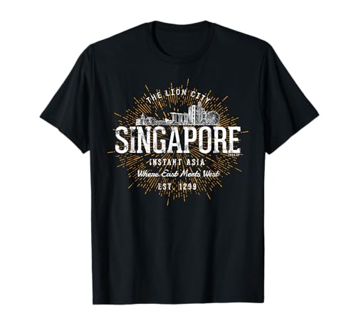 Rétro Singapour Vintage T-Shirt