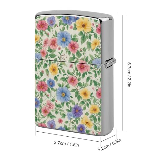 Estuche clásico para encendedor cobre con patrón floral miniatura 2