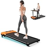 Walking Pad with Incline, Under Desk Treadmill for Home Office, 2.5HP Portable Treadmills with Panel & Remote Control, 4 in 1 Walking Running Machine Manual Incline, Compact Treadmill 265LB Capacity