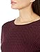 Amazon Essentials Women's Lightweight Long-Sleeve Cable Crewneck Sweater (Available in Plus Size), Burgundy, XX-Large