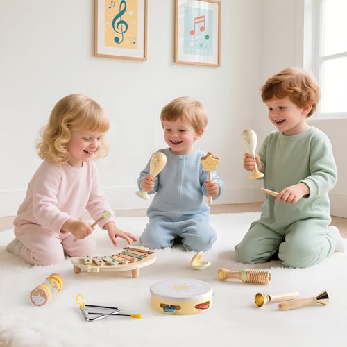 Jouets à percussion pour tout-petits ROBOTIME pour s'amuser en musique en famille au salon