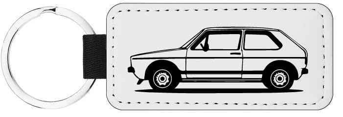 La Ruotante Llavero apto para coche golf 1 época vintage, Color blanco., Talla única