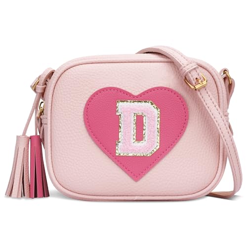 Image of KKXIU Birthday Gifts for Girls Initial Toddler Purse Cute Kids Crossbody Bag