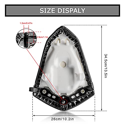 Image of PSLER Rear Passanger Seat Pillion Cushion For Kawasaki Ninja 300 300R EX300 2013 2014 2015 2016 2017