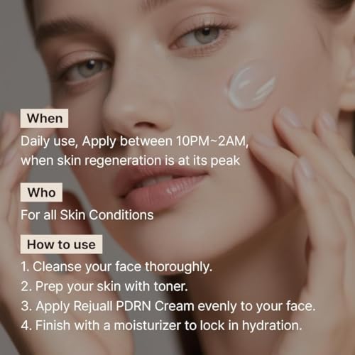 Image of Dr. Reju-All Advanced PDRN Rejuvenating Cream with 99% Purity Salmon DNA, Collagen Gel with Hyaluronic Acid & Niacinamide, 20g