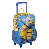 Mochila Sestini Com Carrinho Minions M Azul