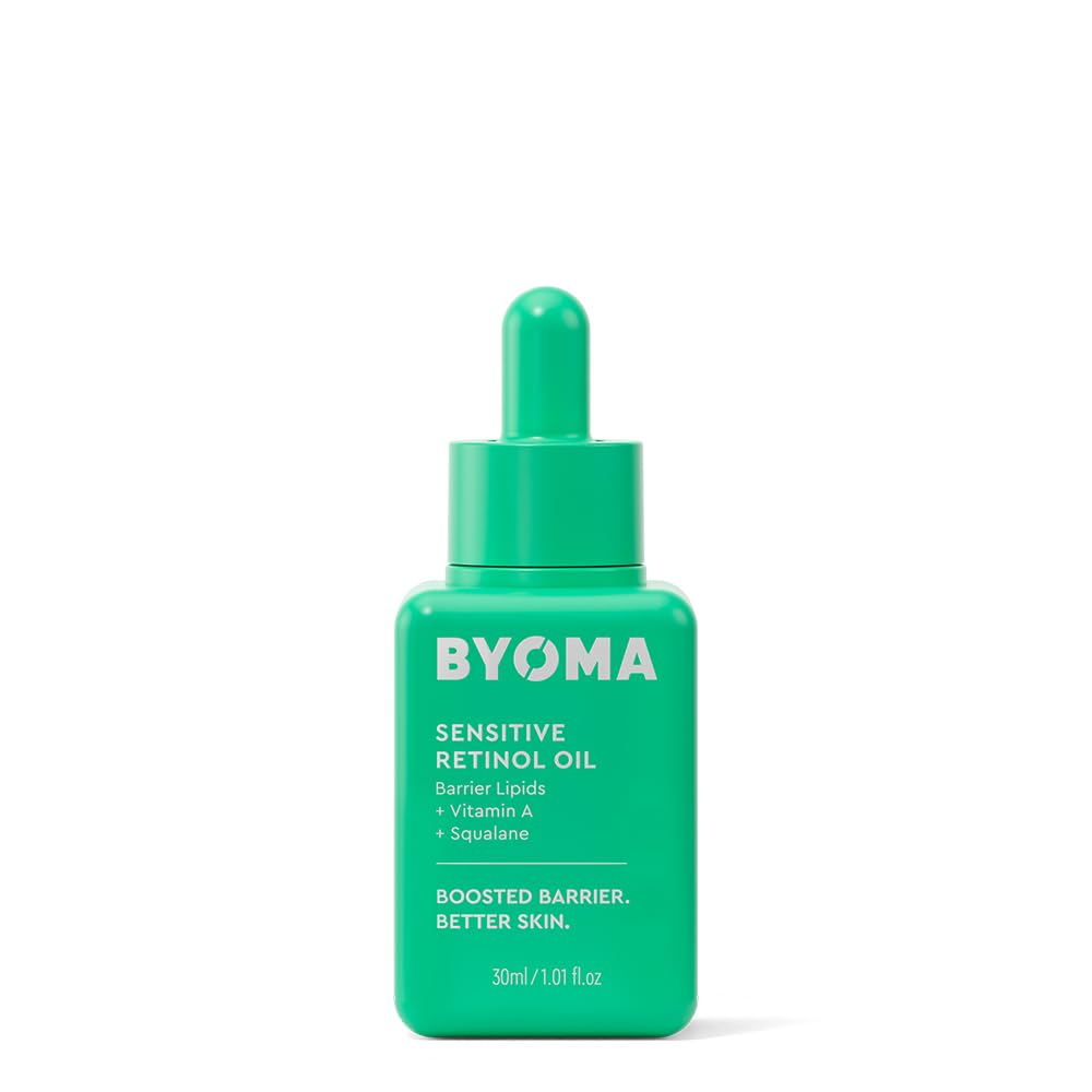 BYOMA Sensitive Retinol Oil - Face Treatment with Squalane & Vitamin A - Ideal for Sensitive Skin - Barrier Repair - 1.01 Fl. Oz