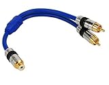 ypbpr cinch Herkunftsland:- Deutschland InLine 89927P Cinch-Y-Kabel, PREMIUM, 1x Cinch Buchse zu 2x Cinch Stecker, 0,25m
