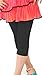Khanomak Hollywood Star Fashion Kids Girls Capris Crop Cotton Leggings Tights Pants (Size 12 yrs_ Black)