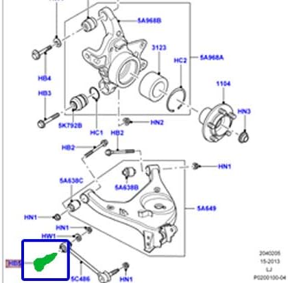 GENUINE LAND ROVER REAR WISHBONE BAR LINK BOLT RANGE ROVER 03-12 RYP501160