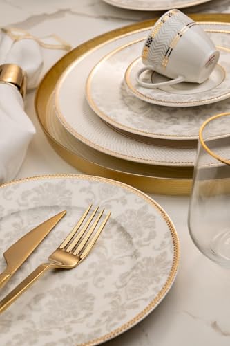 Kütahya Porselen Bone Kalipso 68 Parça 12 Kişilik Yemek Takımı, Damask: 14.792₺