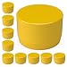 FORMUFIT F114EEC-YE-10 PVC External End Cap, Furniture Grade, 1-1/4" Size, Yellow (Pack of 10)
