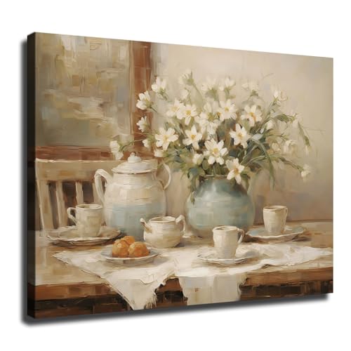 Charming French Kitchen Art - Rustic Farmhouse Wall Decor -