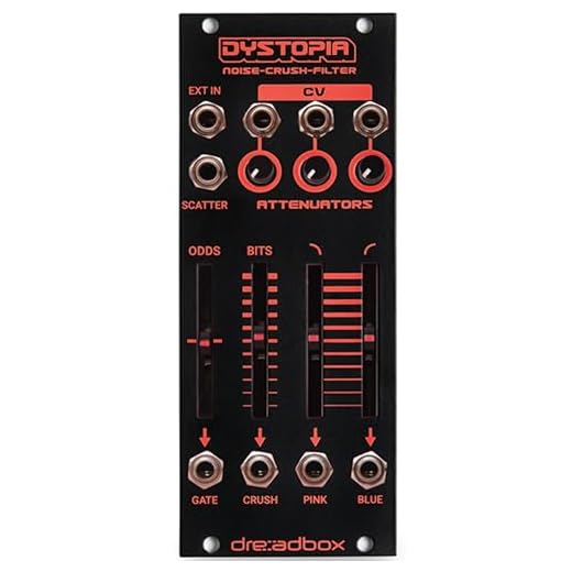 Dreadbox Dystopia Noise Generator, Bit Crusher, & Dual Filter Eurorack Module