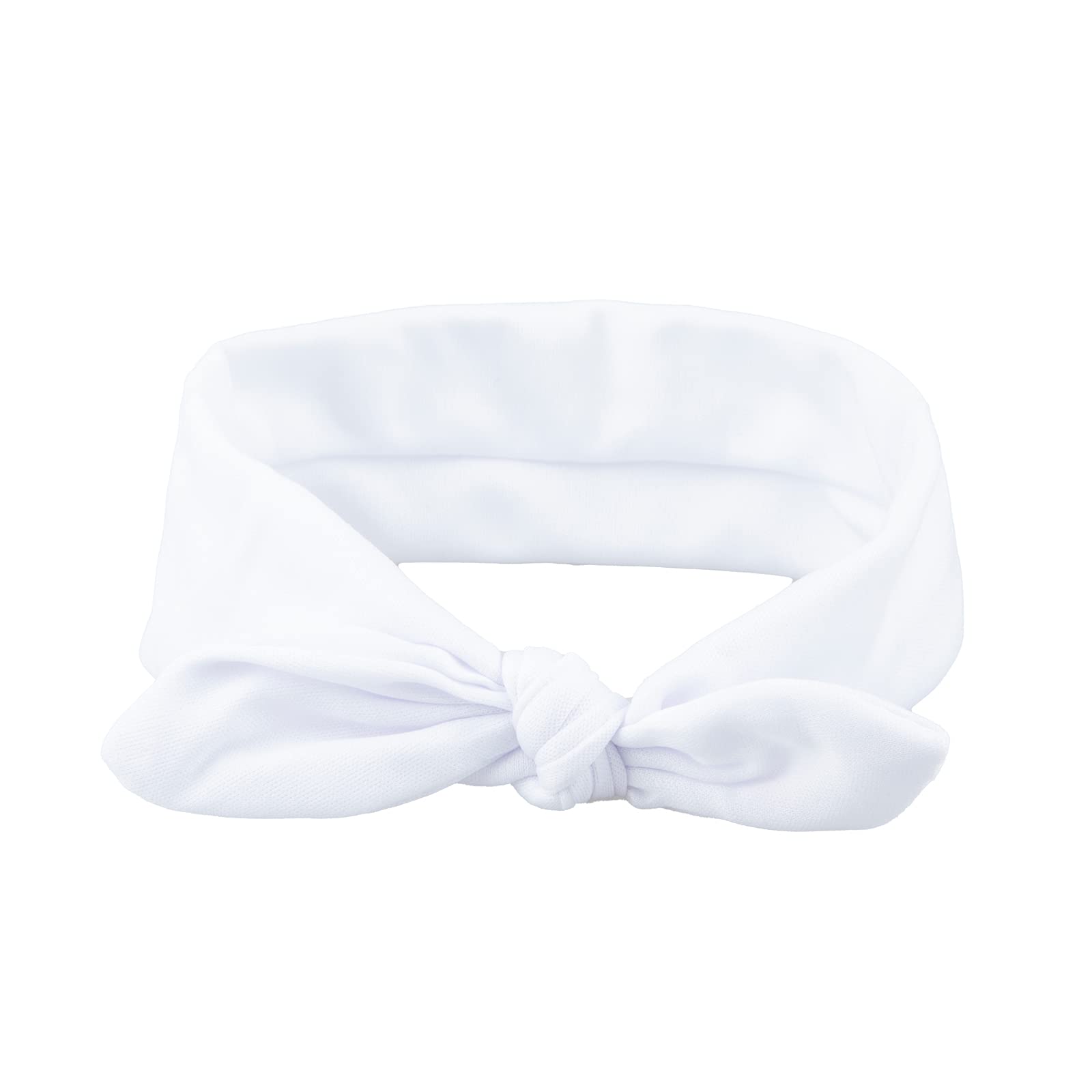 (White) - ORYOUGO Headbands Fashion Elastic Head Wrap Stretchy Moisture Solid Colour Criss Hairband for Women,Turban Knotted Rabbit Hair Band Headband,White