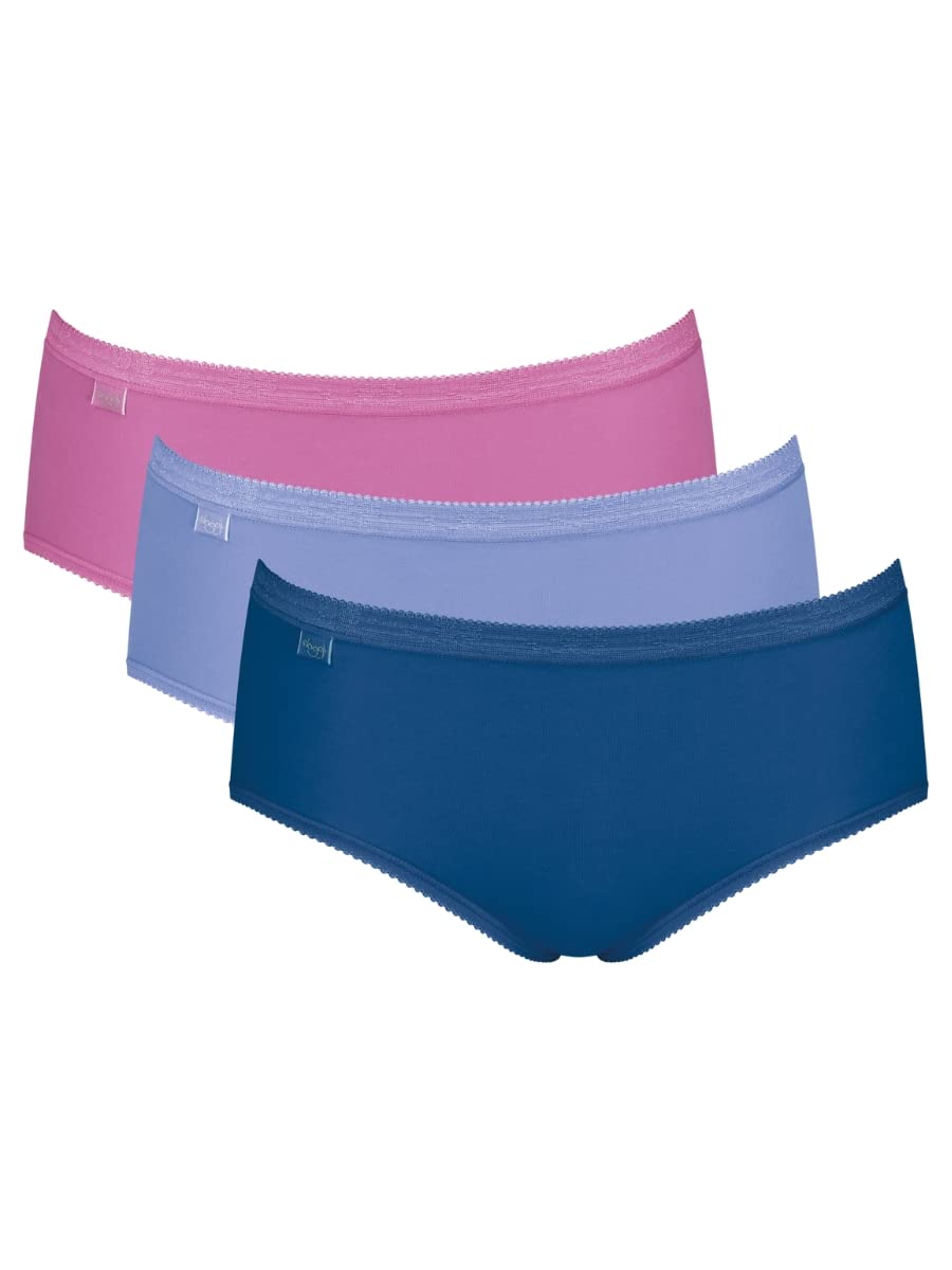Basic+ Midi 3 Pack Briefs Multicoloured Blue 4XL - 22