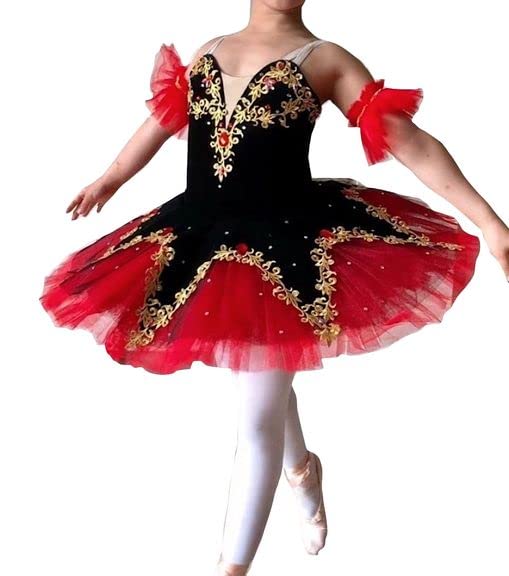 Robe tutu de ballet classique DANC210 multicolore taille S pour fille