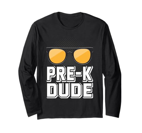 Pre-K Dude First Day of Preschool Back to School Long Sleeve T-Shirt