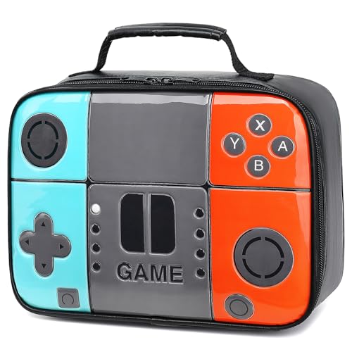 Best Children’s Insulated Lunch Boxes for Durable, Leakproof School Meals 6 Tongtai Kids Lunch Box,Boy Insulated Lunch Boxes Game Leather Lunch Bag for School,Thermal Meal Cooler Lunch Bags for Boys Girls Kids Toddler Teen