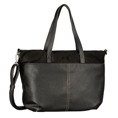 Sac à bandoulière pour femme actif Tom Tailor Miha noir grand format style décontracté