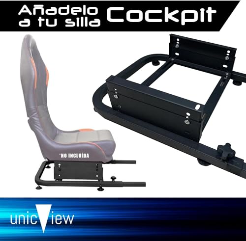 Miniatura 5 de Unicview Adaptador Cockpit Simracing Para Soporte Para Volante Logitech G29 G920 G923, Thrustmaster T150 T500 T300 Tx Th8a, Ps4 Ps5, Xbox Fanatec, Totalmente Ajustable, Valido Para Silla Gaming
