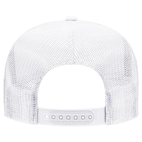 Image of OTTO Polyester Foam Front 5 Panel High Crown Mesh Back Trucker Hats in 97, Bulk, Wholesale