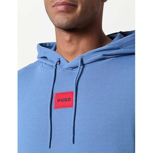 Hugo Para Hombre. 50458700 Sudadera Con Capucha Azul (M), Casual, AlgodóN - 3
