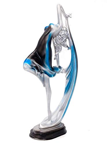 Estatua Resina Bailarina Azul 13 pulgadas Moderna miniatura 2
