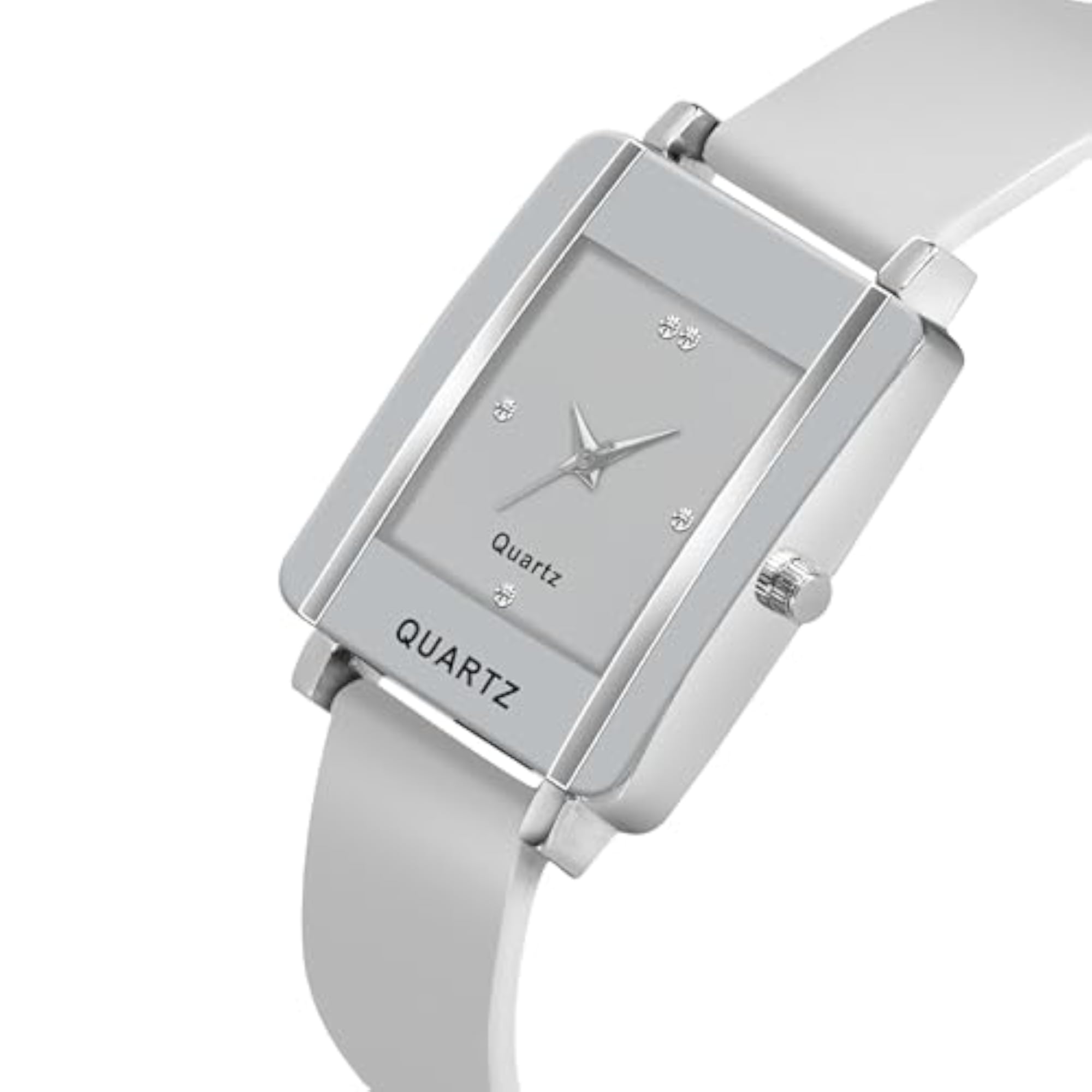 Girls' Square Dial Silicon Strap Analog Watch Pack