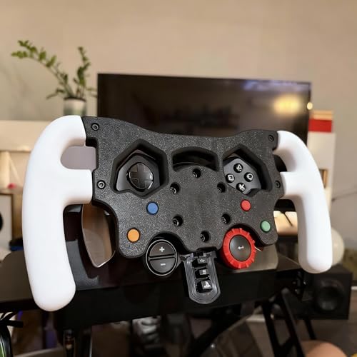 Image of F1 Steering Wheel Mod Kit for Logitech G29 G920 G923, Professional Formula Style Racing Wheel Upgrade with Ergonomic Controls and Mounting Bracket