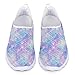 Biyejit Zapatillas de deporte al aire libre ligeras de los zapatos de agua de las mujeres transpirables, Básculas de sirena Galaxy, 43 EU