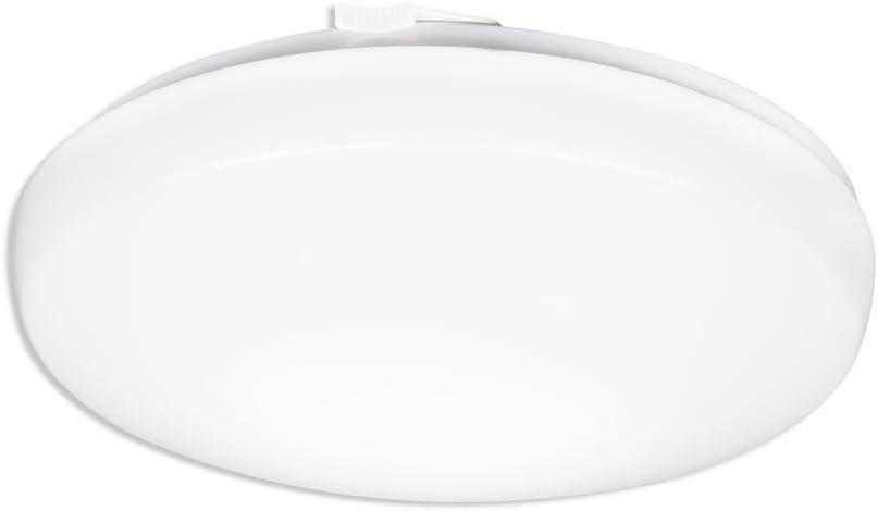 Lithonia Lighting 11 Inch Round LED Flush Mount Ceiling Light, Low Profile Modern Ceiling Light Fixture, 4000K Cool White Color Temperature, Dimmable, White (FMLRDL 11 14840 M4)