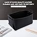 KINIVA Gift Baskets for Present-Valet Tray Organizer - Leather Dresser Organizer Box for Men and Women - Jewelry Accessories Catchall Vanity Tray for Table Desk Top (Black)